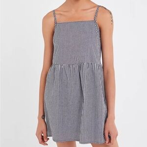 Urban Renewal Monochrome Gingham Mini Dress